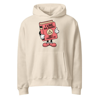 I Like Big Books – Oversized Heavyweight Recovery Hoodie - Dust / S | Sobervation