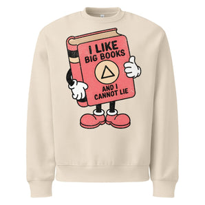 I Like Big Books – Oversized Heavyweight Recovery Sweatshirt - Dust / S | Sobervation