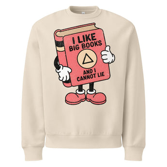I Like Big Books – Oversized Heavyweight Recovery Sweatshirt - Dust / S | Sobervation