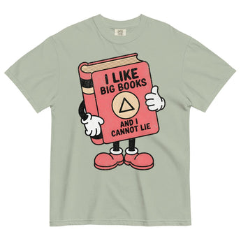 I Like Big Books – Unisex Heavyweight Recovery Tee - Bay / S | Sobervation