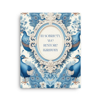In Sobriety, We Restore Harmony – Canvas Wall Art - Default Title | Sobervation
