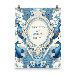 In Sobriety, We Restore Harmony – Recovery Poster Print - Default Title | Sobervation