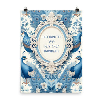 In Sobriety, We Restore Harmony – Recovery Poster Print - Default Title | Sobervation