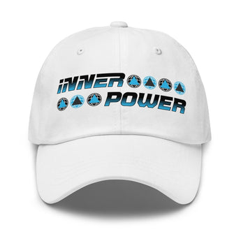 Rise Mindset Inner Power Dad Hat – Recovery Streetwear Cap | Sobriety Symbol - White | Sobervation