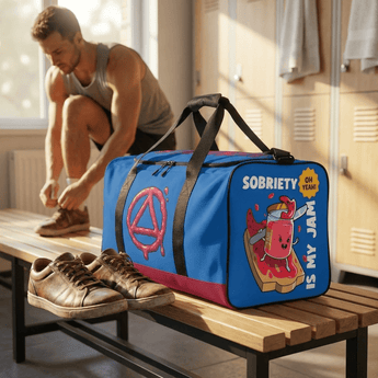 Jammin' to Sobriety Duffle Bag | Bold, Bright & Built to Move | Sobervation - Duffel Bag - Sobervation