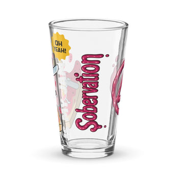 Jammin' to Sobriety Pint Glass – Raise a Glass to Clarity - Default Title | Sobervation