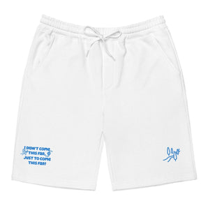Journey Beyond Embroidered Fleece Shorts – Winding Road Recovery Streetwear - White / S | Sobervation