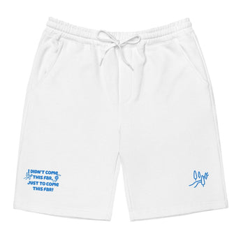 Journey Beyond Embroidered Fleece Shorts – Winding Road Recovery Streetwear - White / S | Sobervation