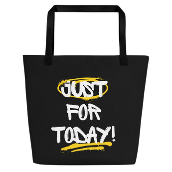 Just for Today All-Over Print Tote Bag – Recovery Reminder Bag - Default Title | Sobervation