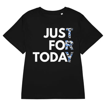 Just for Today Camo – Organic Women’s Tee - S | Sobervation