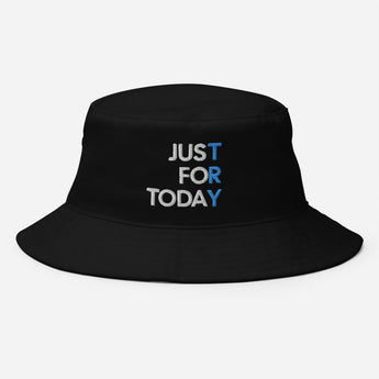 Just for Today Embroidered Bucket Hat – TRY Recovery Hat - Black | Sobervation