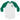 Just For Today Embroidered Raglan Shirt | Unisex 3/4 Sleeve - White/Kelly / S | Sobervation