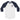Just For Today Embroidered Raglan Shirt | Unisex 3/4 Sleeve - White/Navy / S | Sobervation
