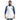 Just For Today Embroidered Raglan Shirt | Unisex 3/4 Sleeve - White/Royal / S | Sobervation