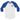 Just For Today Embroidered Raglan Shirt | Unisex 3/4 Sleeve - White/Royal / S | Sobervation