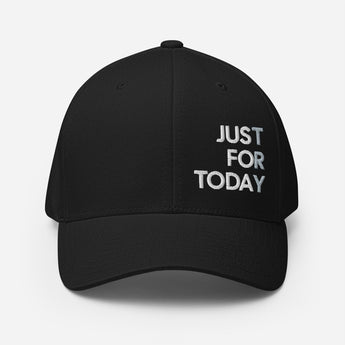 Just for Today Structured Twill Cap – Premium Recovery Hat - S/M | Sobervation