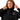 Just For Today Embroidered Women's Relaxed Hoodie | Pink TRY Detail - Black / XS | Sobervation