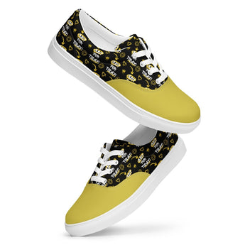 Just for Today Graffiti Canvas Shoes – Yellow & Black Streetwear Sneakers - 5 | Sobervation
