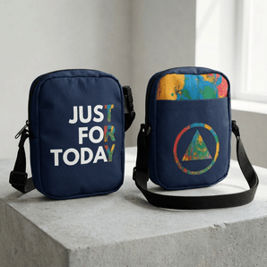 Just For Today Rainbow Drip Crossbody Bag | Sobervation - Cross Body Bag - Sobervation