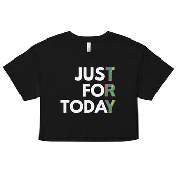 Just For Today: Rainbow Women’s Crop Top - XS | Sobervation