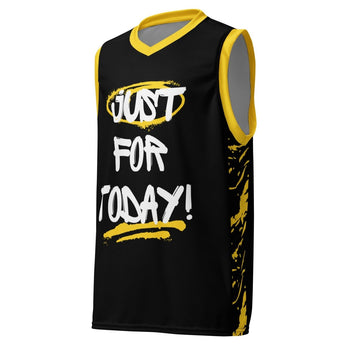 Just for Today Recycled Basketball Jersey - Graffiti Style Sustainable Jersey - 2XS | Sobervation