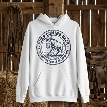 Keep Coming Back Sobriety Hoodie | Sober Translations Heavy Blend Recovery Sweatshirt - S Graphic Print Hoodie - Sobervation