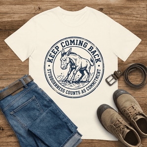 Keep Coming Back Sobriety T-Shirt | Sober Translations Recovery Tee - S Graphic Print T Shirt - Sobervation