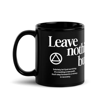 Leave Nothing But Sober Prints – Recovery Coffee Mug - 11 oz | Sobervation