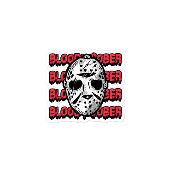 Limited Edition Halloween Bloody Sober Vinyl Sticker - 3″×3″ Sticker - Sobervation