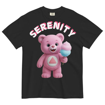 Lolli the Serenity Cub Garment-Dyed Heavyweight Tee - Black / S | Sobervation