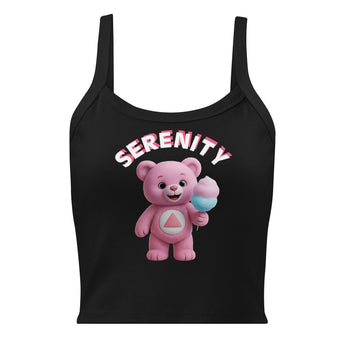 Lolli the Serenity Cub Micro-Rib Tank - Solid Black Blend / XS | Sobervation