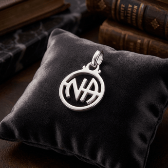 NA Symbol Silver Pendant Necklace – Recovery Jewelry TPD4341 - Pendant - Sobervation