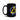 NOPE Blue & Yellow Graffiti Sobriety Symbol Black Glossy Mug – Streetwear Recovery Coffee Mug - 15 oz | Sobervation
