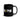 NOPE Blue & Yellow Graffiti Sobriety Symbol Black Glossy Mug – Streetwear Recovery Coffee Mug - 11 oz | Sobervation
