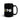 NOPE Blue & Yellow Graffiti Sobriety Symbol Black Glossy Mug – Streetwear Recovery Coffee Mug - 11 oz | Sobervation