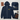 One Day At A Time Embroidered Zip Hoodie -Navy Embroidered Zip Up Hoodie - Sobervation