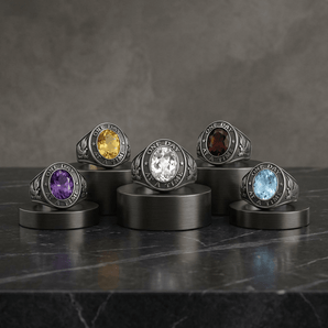 One Day at a Time – Phoenix Class Ring in Sterling Silver - 4 Class Ring - Sobervation