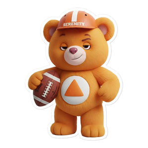 Orange Serenity Cub Sticker – Sports Edition – Bubble-Free Kiss-Cut Sticker - 5.5″×5.5″ | Sobervation