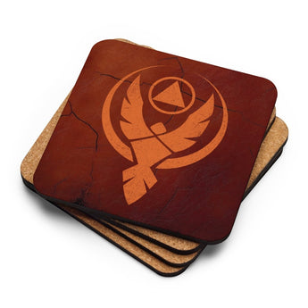 Phoenix Reborn Cork-Back Coaster - Default Title | Sobervation