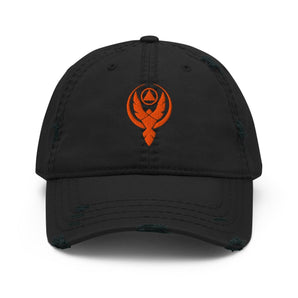 Phoenix Reborn Distressed Dad Hat – Embroidered Sobriety Symbol - Default Title | Sobervation