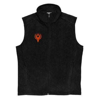 Phoenix Reborn Embroidered Men's Columbia Fleece Vest - Black / S | Sobervation