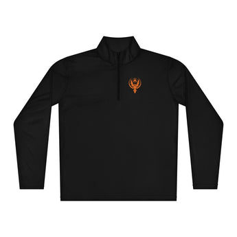 Phoenix Reborn Lightweight Quarter-Zip Pullover – DTF Left Chest - Black / XS | Sobervation