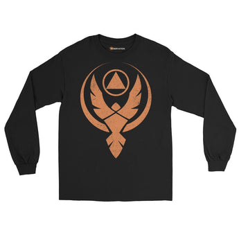 Phoenix Reborn Long Sleeve Tee – Rise from the Ashes - Black / S | Sobervation