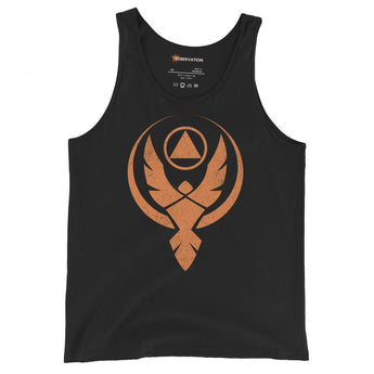 Phoenix Reborn – Men’s Recovery Tank - Black / XS | Sobervation