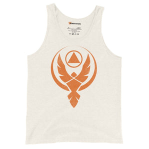 Phoenix Reborn – Men’s Recovery Tank - Oatmeal Triblend / XS | Sobervation