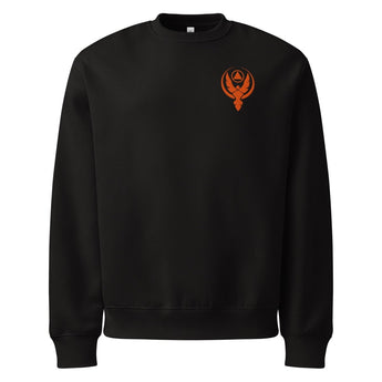 Phoenix Reborn Premium Sweatshirt – Embroidered Left Chest - Black / S | Sobervation