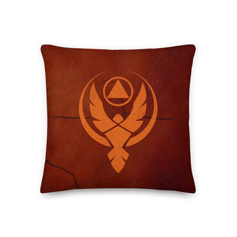 Phoenix Reborn Pillow – Sober Strength in Every Stitch - 18″×18″ | Sobervation