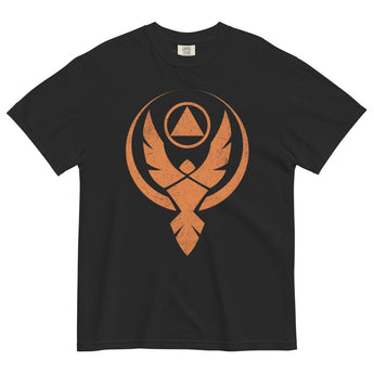 Phoenix Reborn Heavyweight Tee – Rise from the Ashes - Black / S | Sobervation