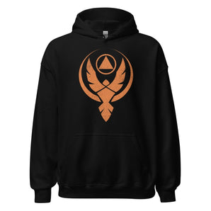 Phoenix Reborn Hoodie – Large Front Print - Black / S | Sobervation