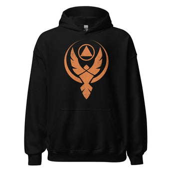 Phoenix Reborn Hoodie – Large Front Print - Black / S | Sobervation